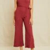 Maja Paris Rib Jumpsuit - Mulberry