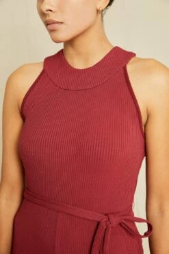 Maja Paris Rib Jumpsuit - Mulberry -Mode Weft Sales Store 211013 AV October ECOMM 0475MajaMulberryParisRib 8607 web 8a9cebd8 674f 4292 b884 04658c1984c6