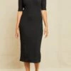 Amara Paris Rib Dress - Black -Mode Weft Sales Store 211013 AV October ECOMM 0738AmaraBlack60ParisRib 6422 web e4c563a3 51db 41b9 9655 4f3860750e6c