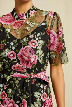 Brielle Upcycled Dress - Simone Floral -Mode Weft Sales Store 211013 AV October ECOMM 0748BrielleSimoneFloralLace75 6578 web