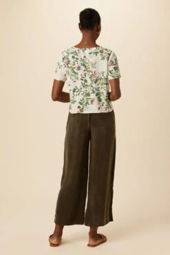 Willa Washable Silk Blouse - Silverwood Floral -Mode Weft Sales Store 2464 Willa Silverwood Floral 3