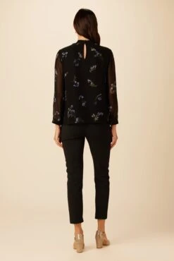 Jeanne Chiffon Blouse - Nahlia Floral -Mode Weft Sales Store 27 10155 Jeanne Chiffon Nahlia Floral 3