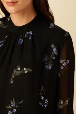 Jeanne Chiffon Blouse - Nahlia Floral -Mode Weft Sales Store 27 10155 Jeanne Chiffon Nahlia Floral 4