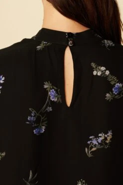 Jeanne Chiffon Blouse - Nahlia Floral -Mode Weft Sales Store 27 10155 Jeanne Chiffon Nahlia Floral 5