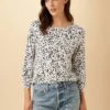 Issa Raglan Slub Tee - Lucy Dot Black -Mode Weft Sales Store 30 0223 Issa Lucy Dot Black 1