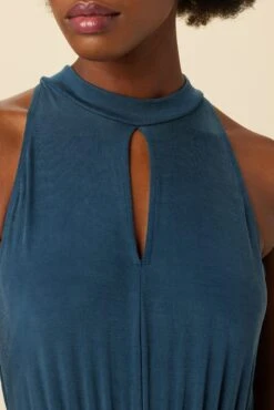 Georgina Tencel Luxe Jumpsuit - Azure -Mode Weft Sales Store 30 6670 Georgina OL ONLY Azure 4
