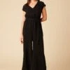 Wynnie Cupro Jumpsuit - Black -Mode Weft Sales Store 451 Wynnie Cupro Black 1