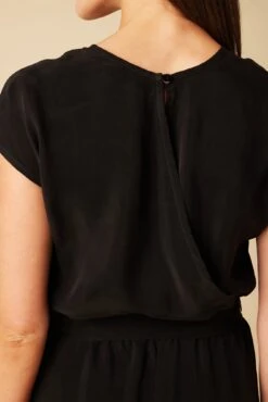 Wynnie Cupro Jumpsuit - Black -Mode Weft Sales Store 451 Wynnie Cupro Black 5