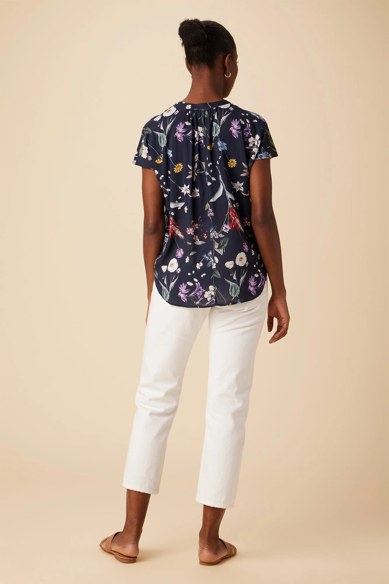 Renata Ecovero Blouse - Gemini Navy 5 Renata Ecovero Blouse - Gemini Navy - Image 3