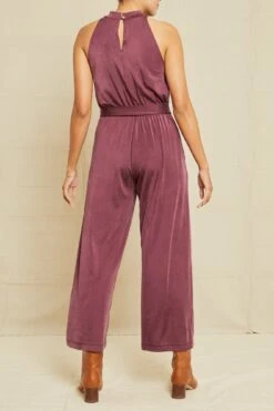 Georgina Tencel Luxe Jumpsuit - Pinot -Mode Weft Sales Store 6670 Georgina OL EXCLUSIVE ONLY Pinot 14080
