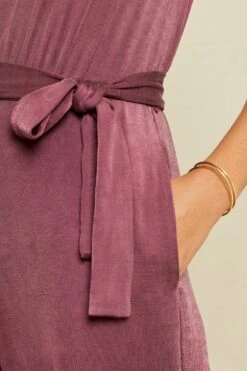 Georgina Tencel Luxe Jumpsuit - Pinot -Mode Weft Sales Store 6670 Georgina OL EXCLUSIVE ONLY Pinot 14109