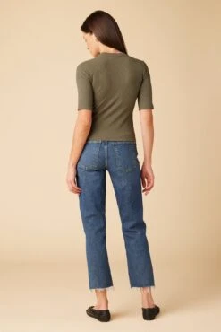 Jane Paris Rib Top - Calla Green -Mode Weft Sales Store 6 Jane Calla Green 3