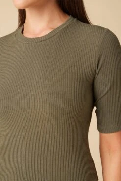 Jane Paris Rib Top - Calla Green -Mode Weft Sales Store 6 Jane Calla Green 4