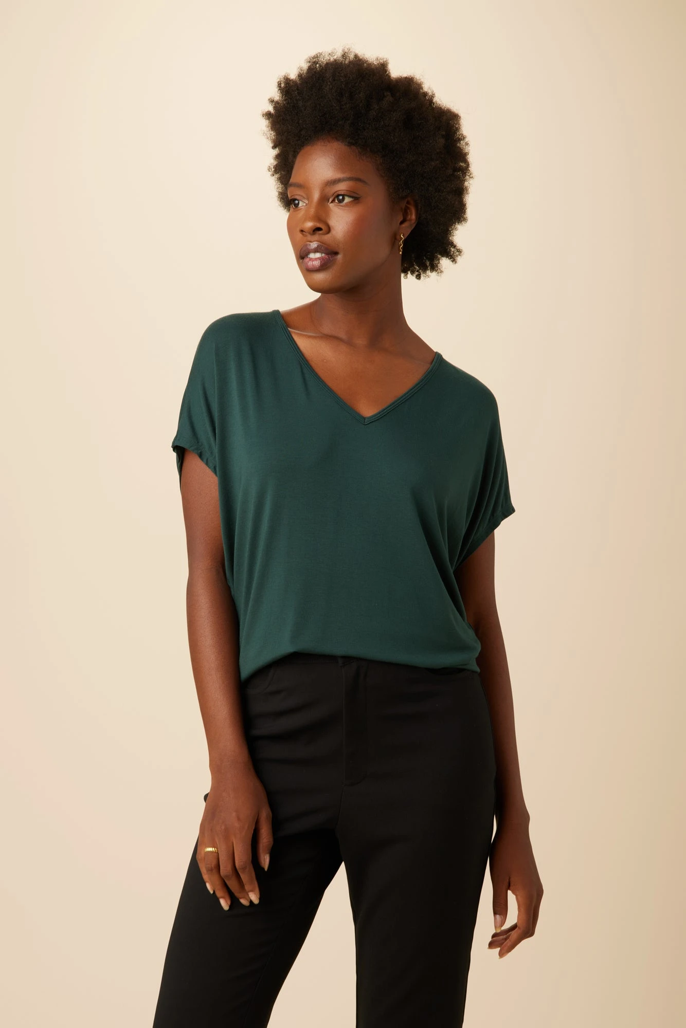 Mayr Dream Knit Tee - Darkest Spruce 3 Mayr Dream Knit Tee - Darkest Spruce