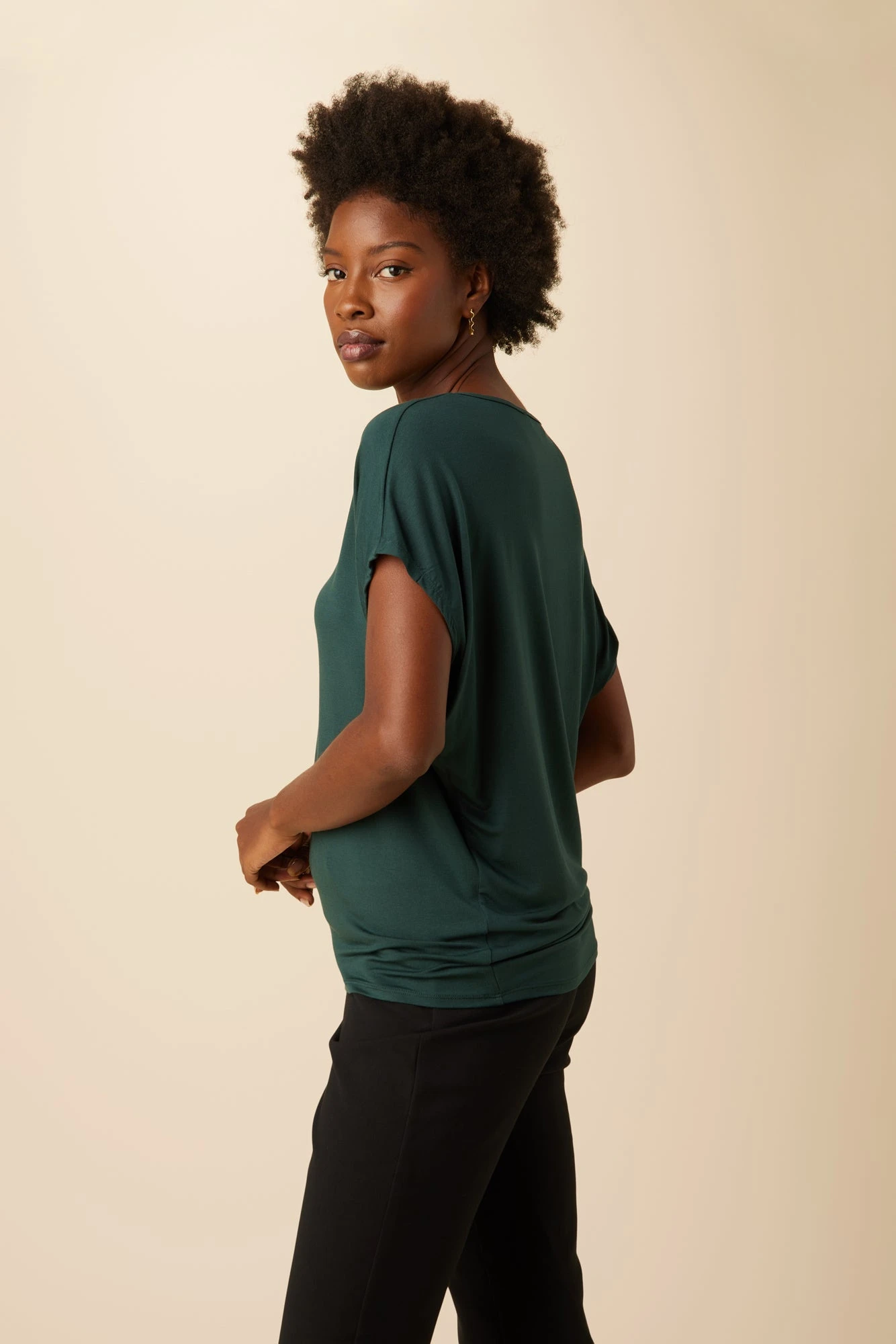 Mayr Dream Knit Tee - Darkest Spruce 4 Mayr Dream Knit Tee - Darkest Spruce - Image 2