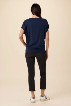 Mayr Dream Knit Tee - Ocean -Mode Weft Sales Store 7044 Mayr Ocean 3