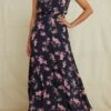 Olive Viscose Dress - Whitby Floral