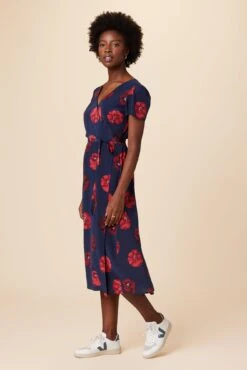Ellie Washable Silk Dress - Albany Floral -Mode Weft Sales Store 7912R1 Ellie Albany Floral 2
