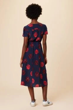 Ellie Washable Silk Dress - Albany Floral -Mode Weft Sales Store 7912R1 Ellie Albany Floral 3