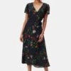 Ellie Washable Silk Dress - Osaka Floral -Mode Weft Sales Store 7912 Ellie Osaka 1