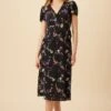 Ellie Washable Silk Dress - Marin Floral -Mode Weft Sales Store 7912 Ellie Silk Marin Floral 1