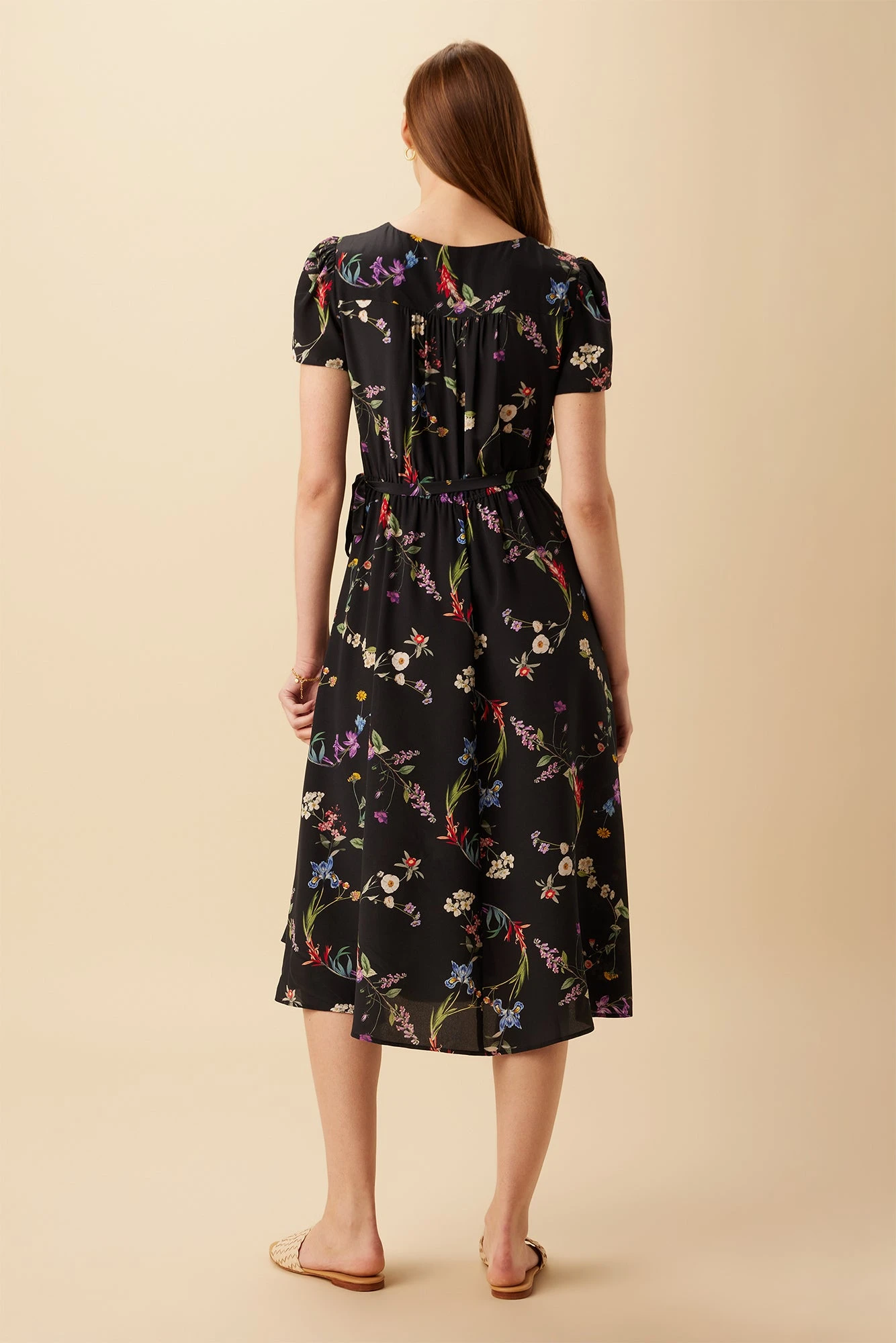 Ellie Washable Silk Dress - Marin Floral 5 Ellie Washable Silk Dress - Marin Floral - Image 3