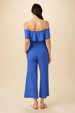 Etoile Riviera Rib Jumpsuit - Lapis -Mode Weft Sales Store 7949 Etoile Lapis 3