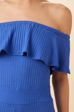 Etoile Riviera Rib Jumpsuit - Lapis -Mode Weft Sales Store 7949 Etoile Lapis 4