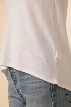 Sadie Reverie Slub Tank - White -Mode Weft Sales Store 7951 Sadie White 4