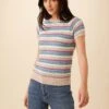 Rosario Sweater Tee - Multi Stripe