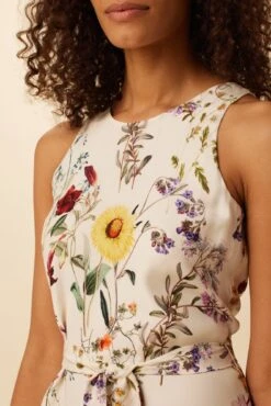 Larsa Washable Silk Dress - Provence Ivory -Mode Weft Sales Store 7988 Larsa Provence Ivory 4