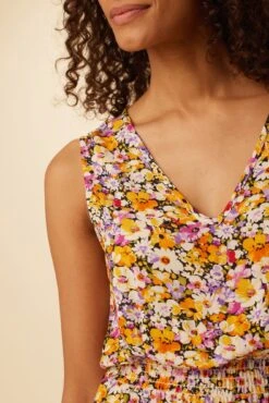 Bette Ecovero Midi Dress - Mendocino -Mode Weft Sales Store 7991 Bette Mendocino 4