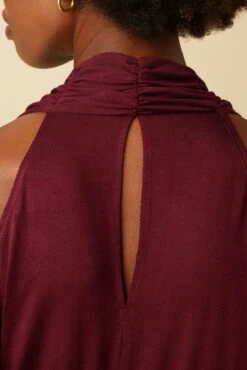 Agnes Dream Knit Jumpsuit - Plum -Mode Weft Sales Store 7996 Agnes Jumpsuit Plum 5