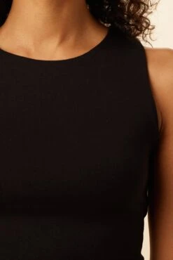 Alaina Dream Knit Tank - Black -Mode Weft Sales Store 7999 Alaina Black 4