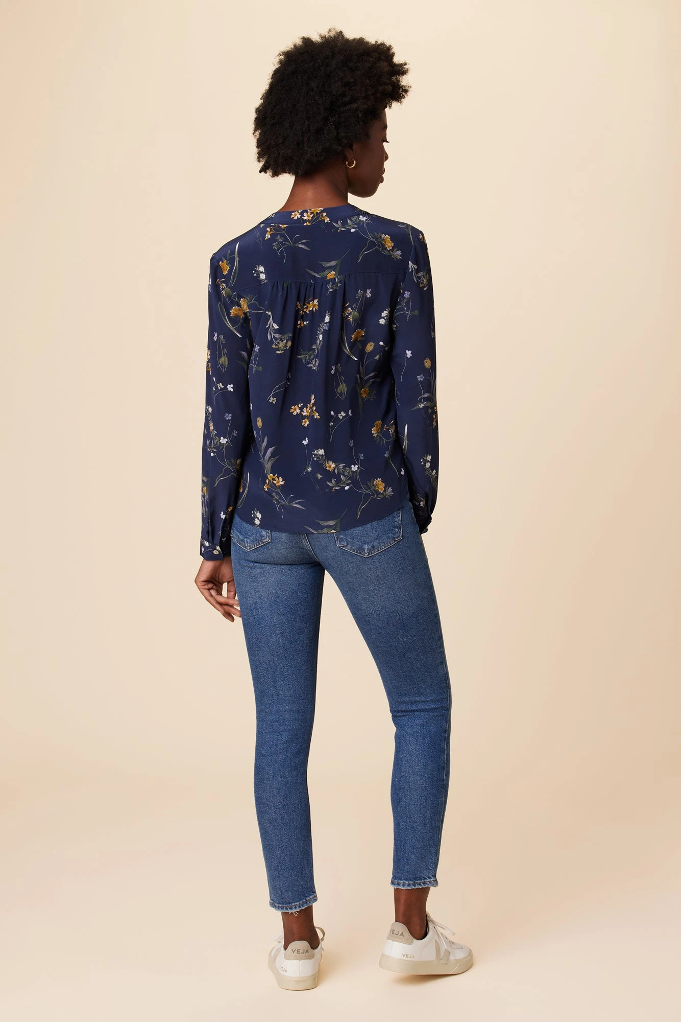 Kaya Washable Silk Blouse - Ana Floral 5 Kaya Washable Silk Blouse - Ana Floral - Image 3