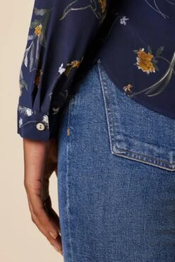 Kaya Washable Silk Blouse - Ana Floral 10 Kaya Washable Silk Blouse - Ana Floral -Mode Weft Sales Store 8509R1 Kaya Ana Floral 5