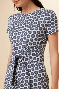 Colombe Reverie Knit Dress - Calico Navy -Mode Weft Sales Store 9032 S S Colombe Calico Navy 4