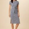 Colombe Reverie Knit Dress - Calico Navy