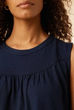 Hartley Reverie Slub Tank - Navy - ReAmour -Mode Weft Sales Store 9317 Hartley Navy 4 2a802093 ee7d 43d0 886c a8184ebf43fc