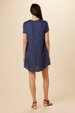 Zendaya Tencel Dress - Indigo 8 Zendaya Tencel Dress - Indigo -Mode Weft Sales Store 9355 Zendaya Indigo 3