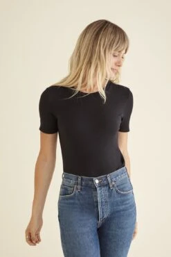 Talin Dream Rib Tee -Mode Weft Sales Store 9367 Talin Black 1838 web
