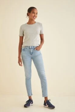 Talin Dream Rib Tee -Mode Weft Sales Store 9367 Talin Heather Grey 2165 web