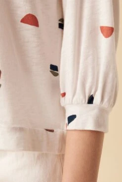 Issa Reverie Slub Tee - Terrazzo -Mode Weft Sales Store 9400 Issa Terrazzo 4