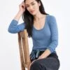 Itana Long Sleeve Dream Rib Tee - Horizon -Mode Weft Sales Store 9456 Itana Horizon 1477 web d86c7d6e 7428 43d1 826f 6fe6c1a61726