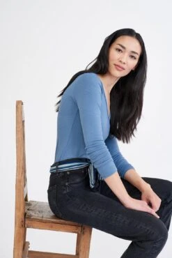 Itana Long Sleeve Dream Rib Tee - Horizon -Mode Weft Sales Store 9456 Itana Horizon 1498 web 20466a59 f197 416f be7c bd41d374afac