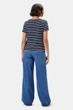 Berkeley Dream Knit Tee - Basque Stripe -Mode Weft Sales Store 9493 Berkeley Basque Stripe 3