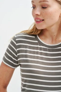 Berkeley Dream Knit Tee - Harbor Vetiver Stripe -Mode Weft Sales Store 9493 Berkeley Harbor Stripe Vetiver 0781 web ad66fb46 ec01 4dca 886a 8dff1ed4b349