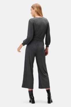 Everley Dream Knit Jumpsuit - Anthracite -Mode Weft Sales Store 9623 Everley Anthracite 3