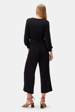 Everley Dream Knit Jumpsuit - Black -Mode Weft Sales Store 9623 Everley Jumpsuit Black 3