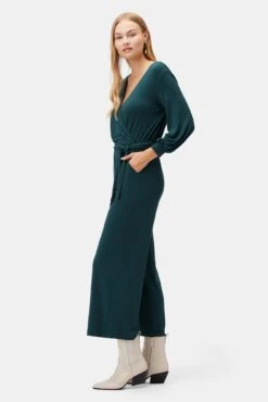 Everley Dream Knit Jumpsuit - Darkest Spruce